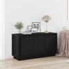 VidaXL Sideboard Schwarz Eichen-Optik 102 x 35 x 55 cm Holzwerkstoff