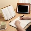 Solid Wood Book Stand Adjustable With Safety Features Foldable Ergonomic For Secure Reading Cooking And Study
