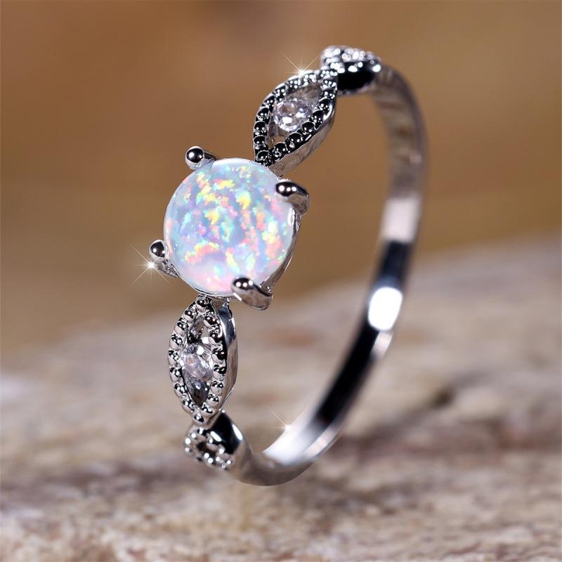 Wish four-claw hollow cross ring simple personality niche ring ring no. 6
