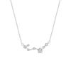 S999 Sterling Silver Big Dipper Necklace for Women - Niche, Light Luxury Design, Elegant Clavicle Chain, Perfect for Valentine's Day Gift.