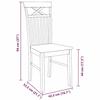 VidaXL Chaises à manger 2 pcs blanc bois massif caoutchouc, chaise à dîner, chaise, chaise de salon, chaises à dîner, chaise 4102415
