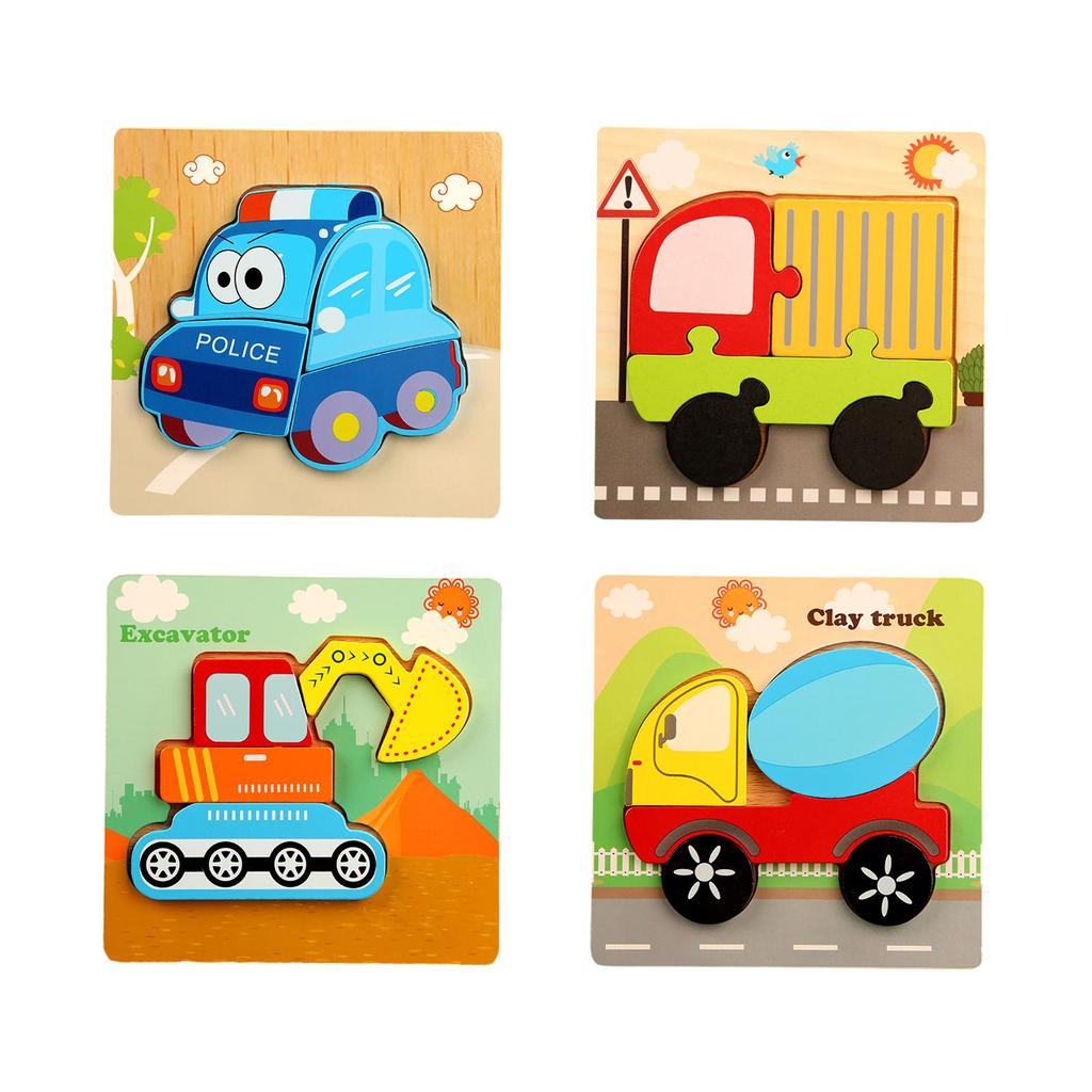 Mehrfarbiges Puzzle Puzzles Lernspielzeug Kognitives Spielzeug Holz für Kinder Baby