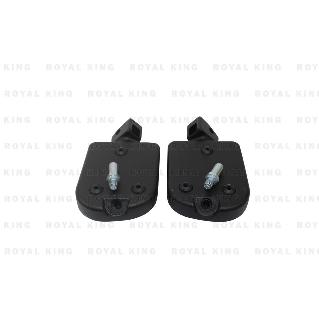 Black Deluxe Footpegs Rider For "Royal Enfield Shotgun & Classic 650"