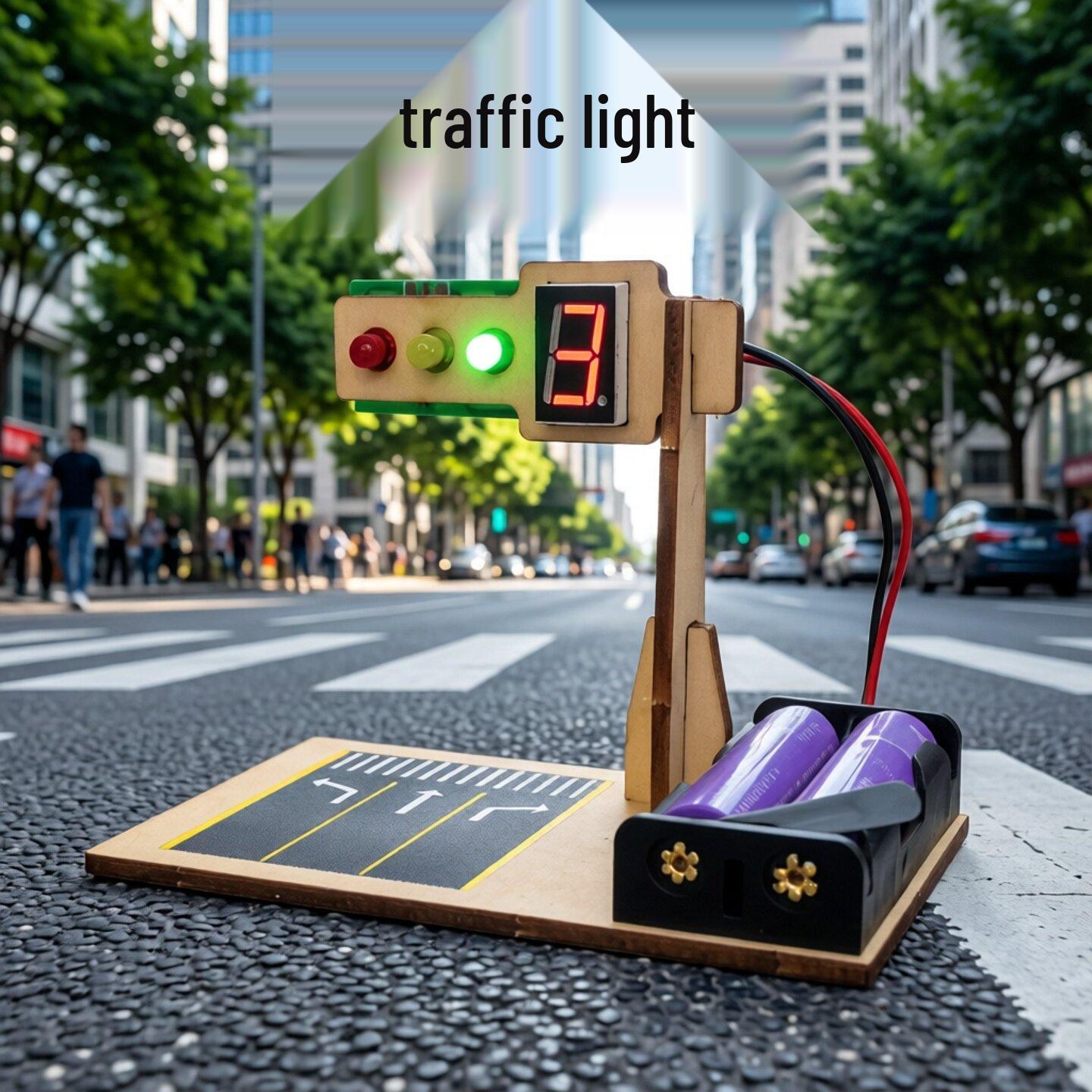 DIY Smart Traffic Light Kit: Digital Countdown Display for Kids  Science Projects & Inventions.