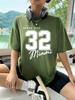 Dream City Number 32 Design Woman T-Shirts Polyester Multicolor T Shirt Hip Hop Summer Short Sleeve Y2K Breathable Clothing