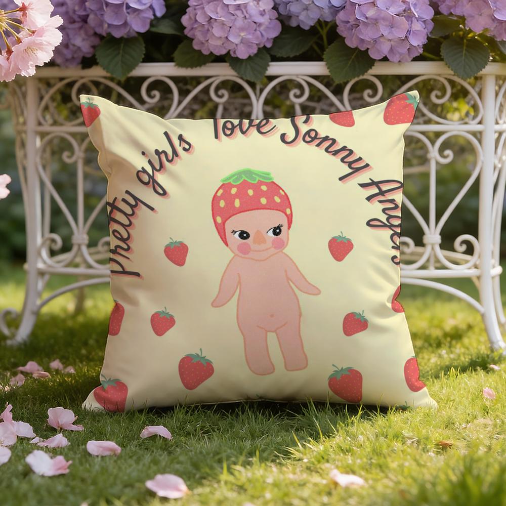 Hot S-Sonnies Cartoon Cushion Cover Home & Car Dual-Scene Pillow Cover: Reversible for Premium Comfort