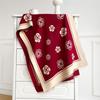 Camellia cashmere scarf women's winter senior sense versatile thickened warm scarf air conditioner shawl