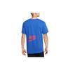 Nike T Shirts Men's Blue Crew Neck Moderate Straight Fit CD3176-480