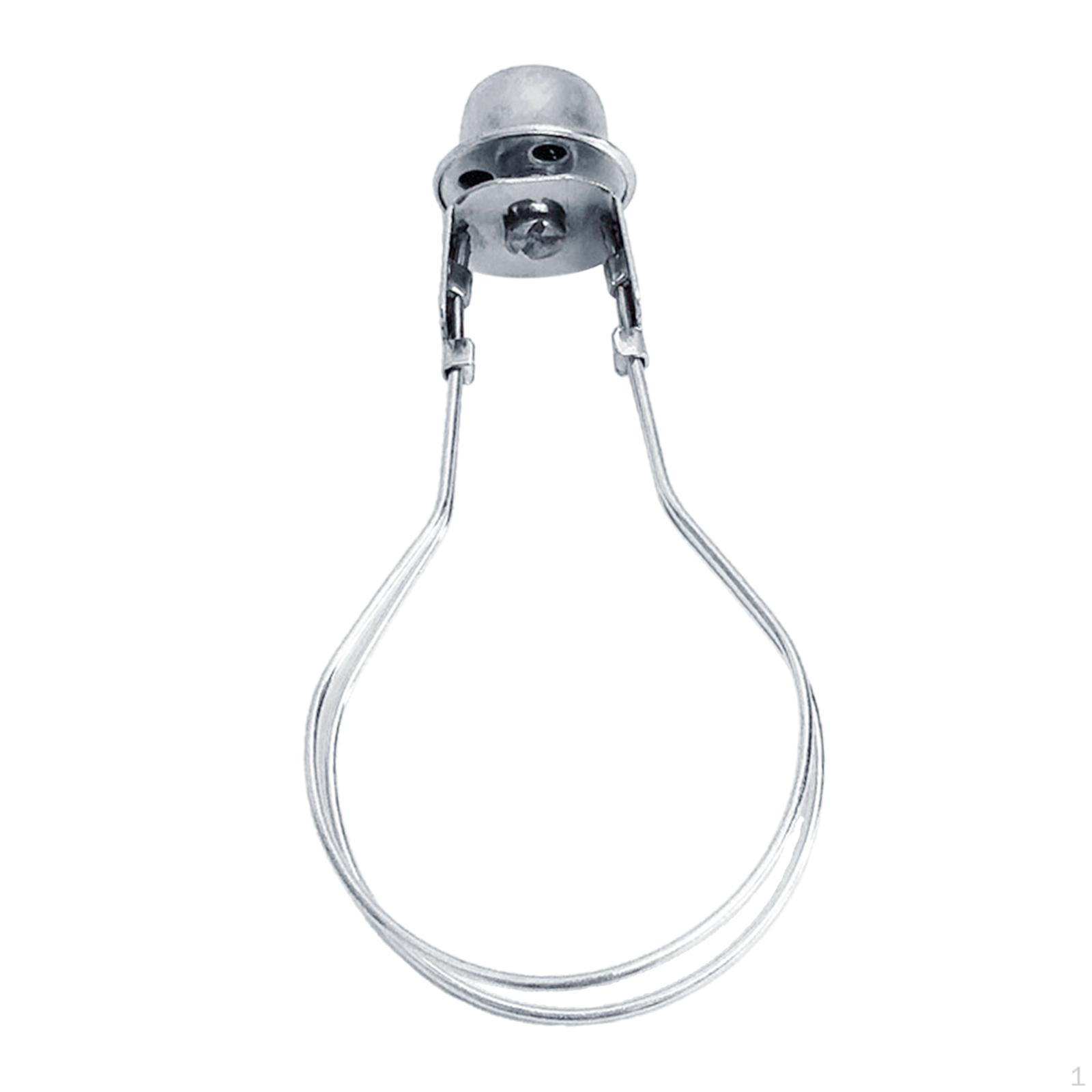 

Lamp Shade Bulb Clip Adapter Holder Includes Finial Levelers DIY Fixing Top срібний