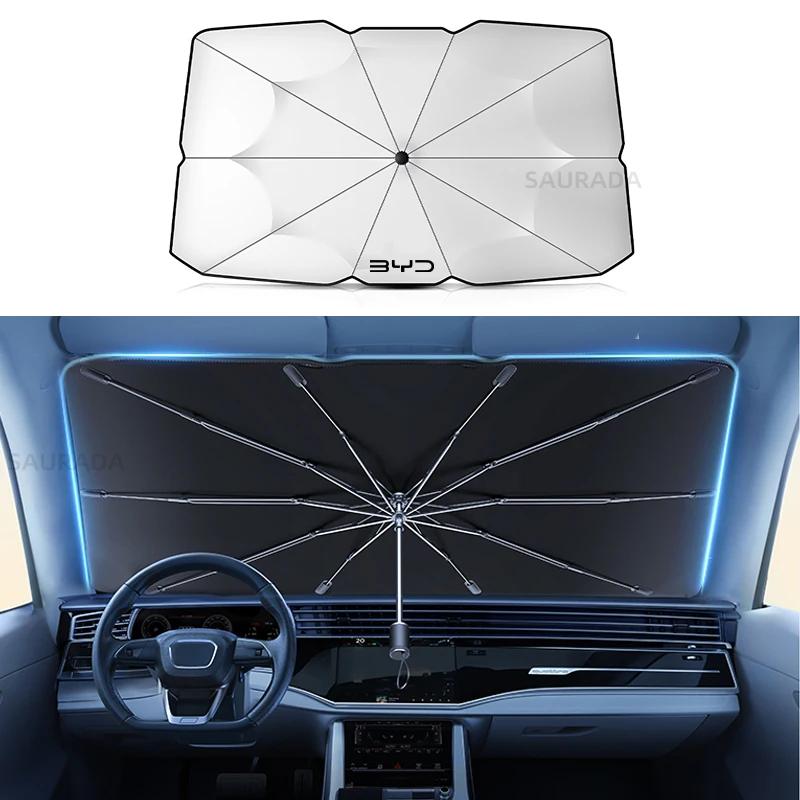 For BYD Atto 3 Act 3 Tang F3 E6 Dmi Yuan Song plus EV Car Front Windshield Umbrella Sunshade Front Shading Car Accessories