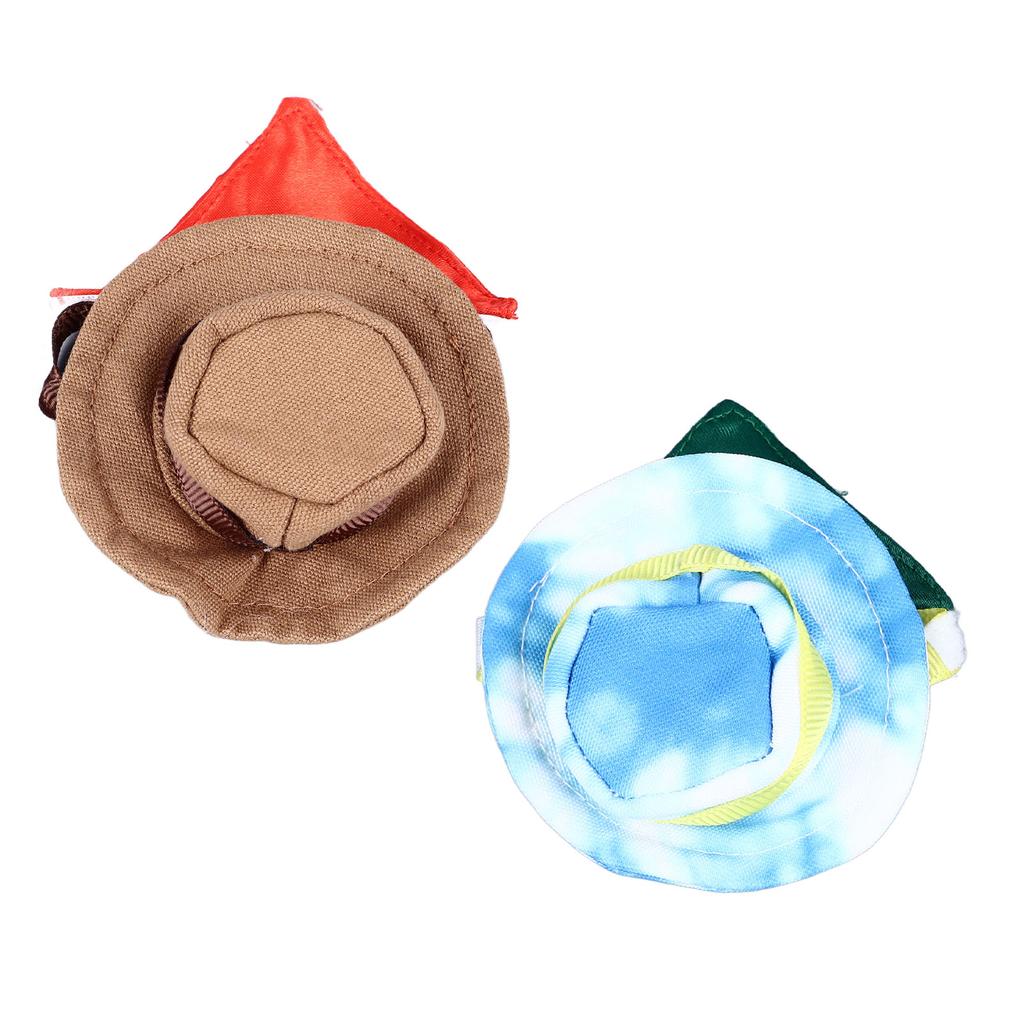 Bearded Dragon Cowboy Hat Adjustable Multifunction  Soft Reptile Bib Halloween Removable Bib Cute for Small Animal