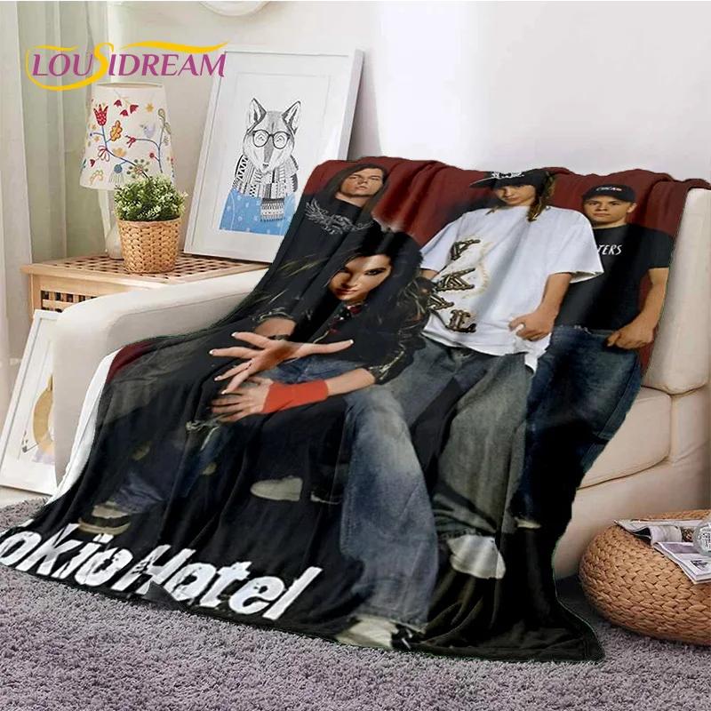 Rock Band Tokio Hotel Bill Kaulitz Soft Flannel Blanket for Bed Bedroom Sofa Picnic,Throw Blanket for Cover Outdoor Leisure Gift