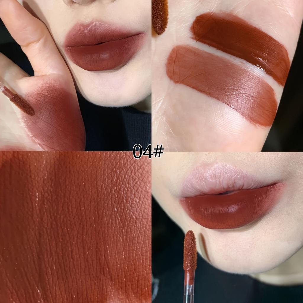 Precioso barro labial en forma de conejo aterciopelado, duradero, hidratante, antiadherente, con acabado mate, arcilla para labios perfecta para el maquillaje diario