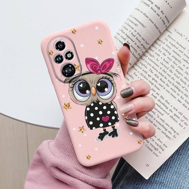 Beautiful Flowers For Honor 200 Pro Case Cute Heart Leopard Print Cover Soft Silicone Matte Protective Funda For Honor 200 Smart