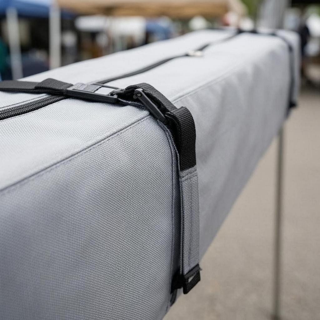 Rectangular Storage Bag 600D Zippered Oxford Textile Domestic Organization for Camping,