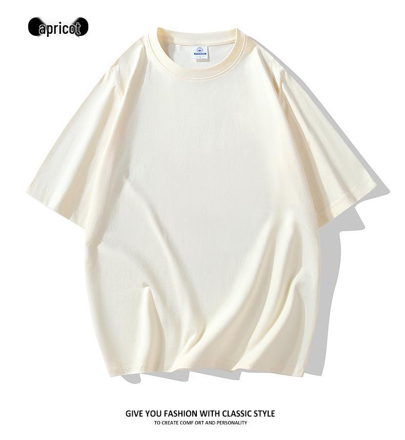 Men's 2025 Summer Trendy Pure Cotton Loose Round Neck Short Sleeve T-Shirt