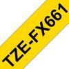 Ruban d'étiquetage flexible Brother TZe, TZ TZEFX661 Couleur de ruban: jaune Couleur de police:noir 36 mm 8 m