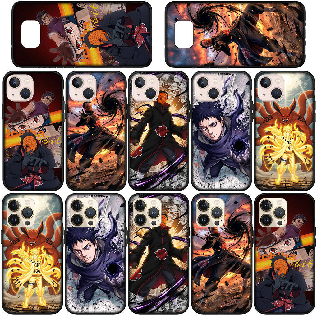 Phone Case for iPhone 17 15 16 Plus Redmi Note 14 12 11 13 Pro Max Huawei P30 P20 Lite OPPO A60 A40 A80 A38 A54 Narutos Funda Tobi Uchiha Obito Cover