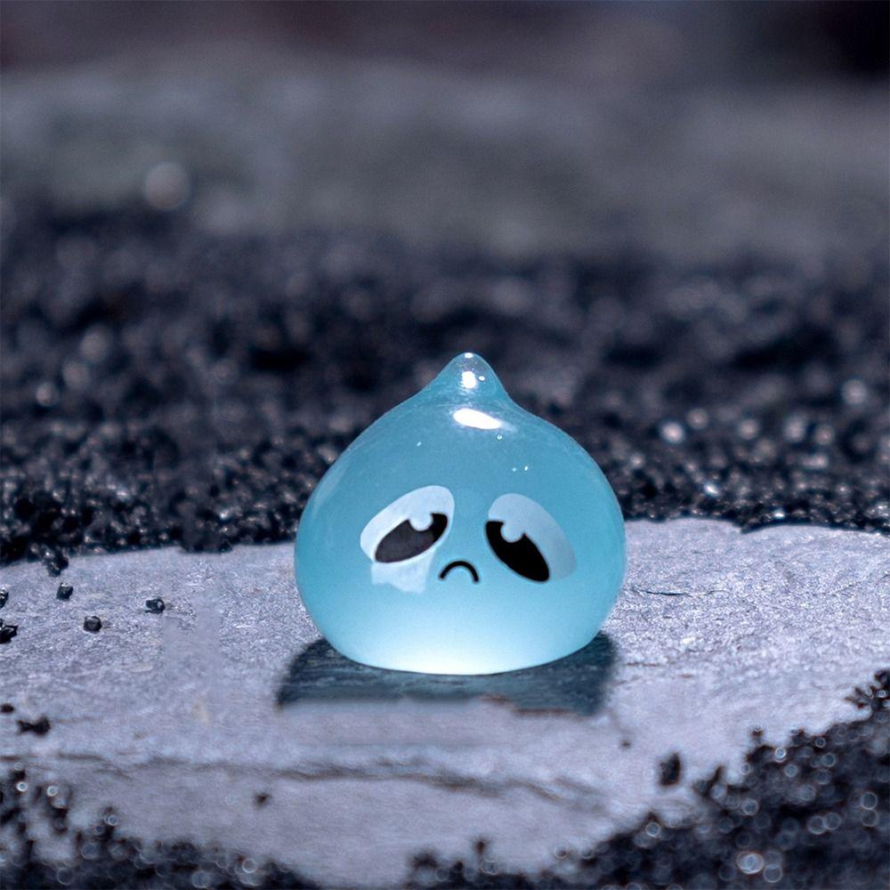 

50pcs Cute Mini Water Elf Ornament Cartoon Waterdrop Statue Toy Desk Accessories style 6