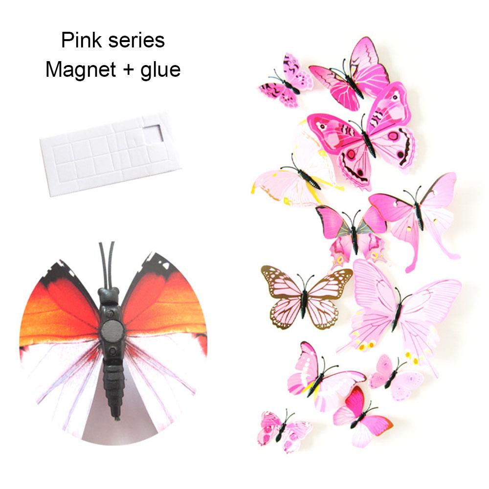 

3D трехмерная бабочка арт-дизайн настенная наклейка холодильник украшение своими руками домашний декор магнит на холодильник подарок для кухни