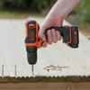 Perceuse à poignée pistolet - black &amp; decker - bdcdd12k1-qw - 10,8 v - 1,5 ah - 550 tr/min