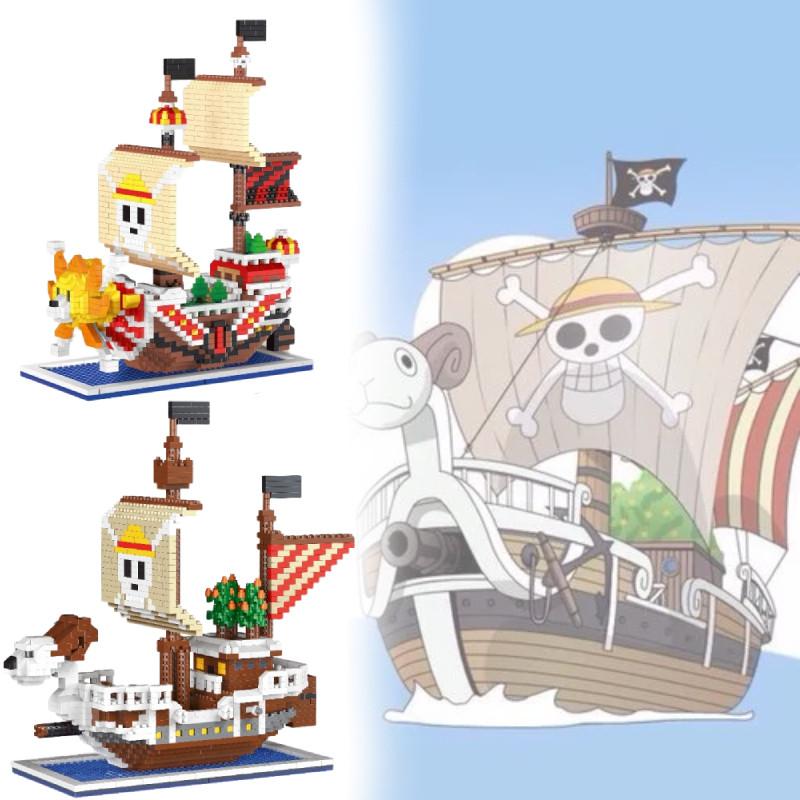 One Going Piece Merry Thousand Sunny Ship Model Children Building Toy Blocks