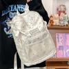Rabbit Cute Star Bone Printed Student Backpack With Strap Decoration School For