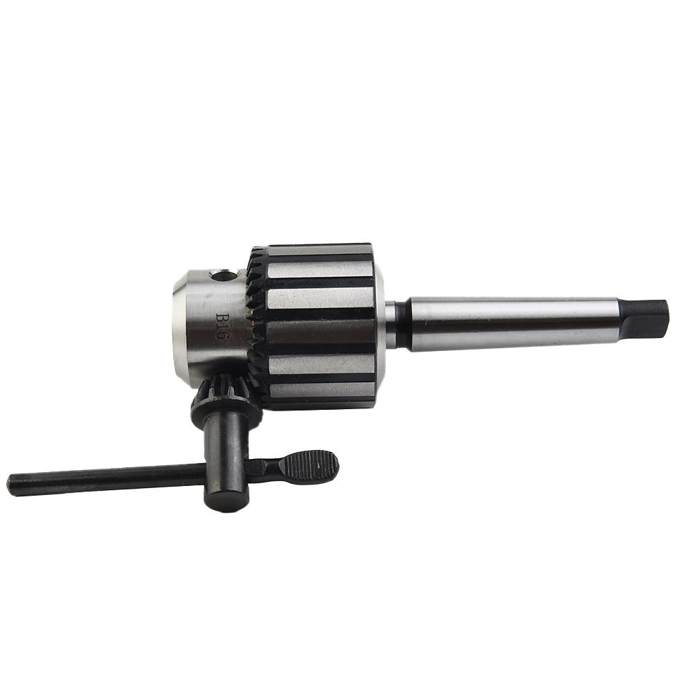 Kraftig Borrchuck 1/32 tum - 5/8 tum Borrchuck MT2-JT33 Med 2MT Skaft Chucknyckel Och MT2-JT33 Verktygshållare Borrchuck