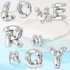 Copper 26 Alphabet A-Z Charms Star Letter Beads Suitable For Diy Bracelet Women Jewelry Making