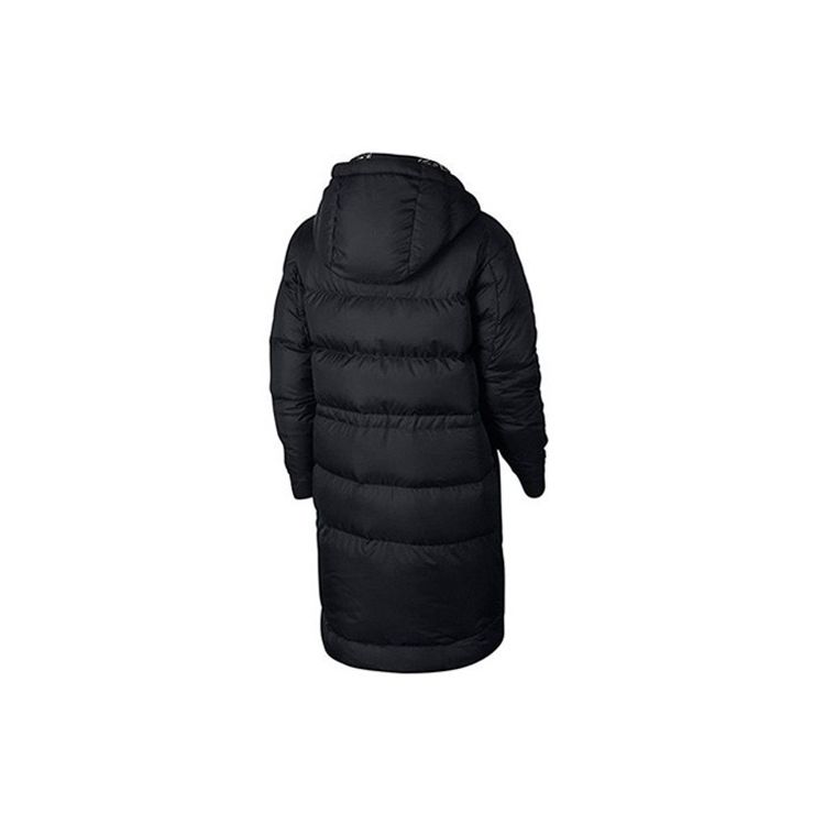 Nike Sportswear Down-Fill Printed Reversible Hooded Down Jacket Women Outerwear Black CK3948-010