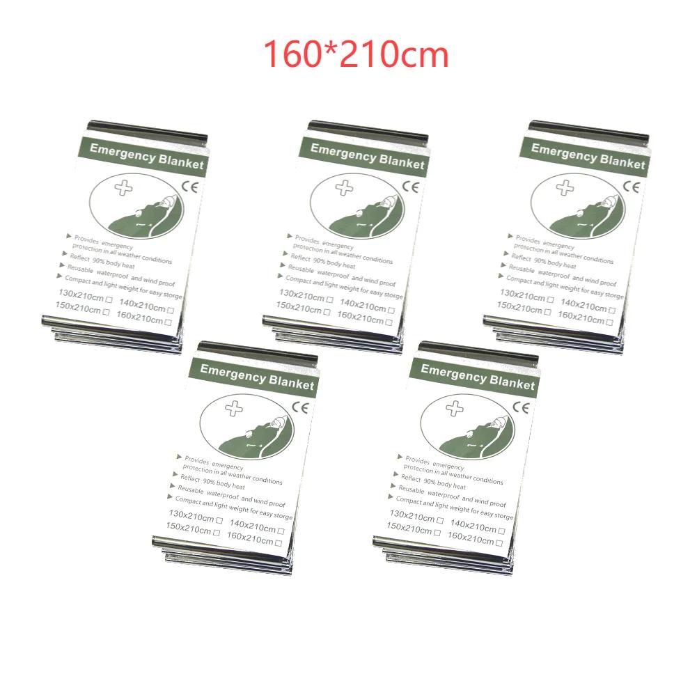 

5/10/20 шт спасательное аварийное одеяло для кемпинга на открытом воздухе портативное спасательное аварийное изоляционное одеяло с защитой от холода и солнца