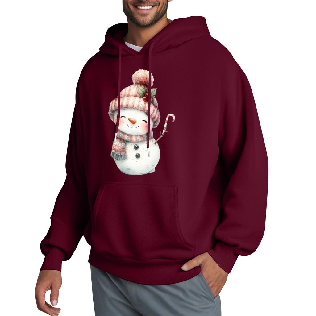 Men's Hooded Sweatshirt, Contrasting Color Sweatshirt, Sports   Casual Jacket