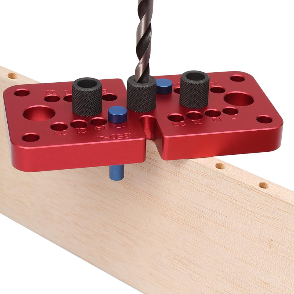 Doweling Jig Self-centering Vertical Drilling Guide Hole Locator Puncher Tools Pocket Hole Jig Joinery Woodworking Tools
