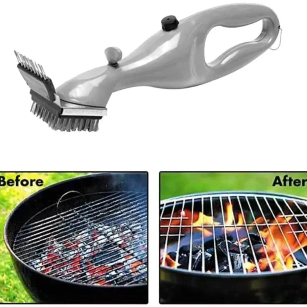Stainless Steel Barbeque Grill Steam Brush Outdoor Steam Cleaning Brushes BBQ Cleaner Suitable Accessories Kitchen Tool