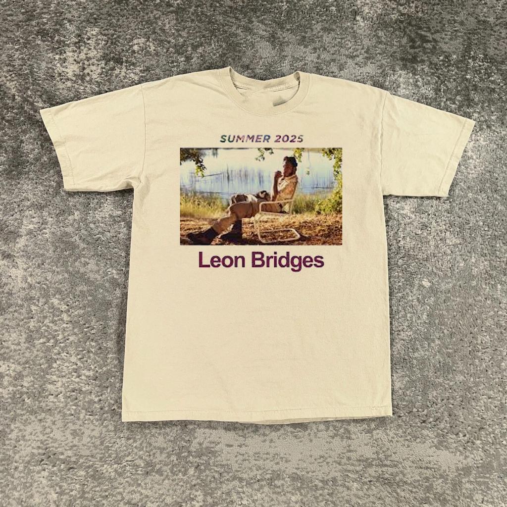LEON BRIDGES Leon Summer 2025 Tour Camicia Colore Beige 1 Lato MI453