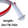 1pc 2mX15mm Self-Adhesive Floor Transition Strip,Wood Grain PVC Flexible Edging TrimWaterproof&Easy Install Door Threshold Strip