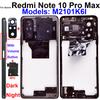 Per Xiaomi Redmi Note 10 Pro Max Telaio Centrale Supporto Cornice con Tasti Laterali Volume Cover Alloggiamento NFC
