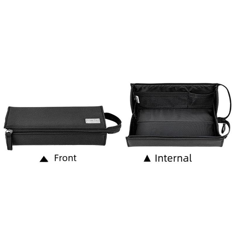 Large-capacity Durable Pen Bag with Mesh Pockets School Supplies Stationery Box Storage Stationery Simple Portable Pencil Case