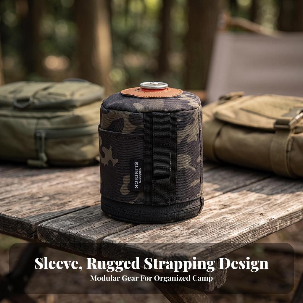 Polyester Gas Canister Cover | Zippered, Tank guard Case, for Camping, ,