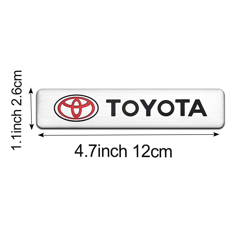 Aluminum Car Badge Sticker Auto Body Trunk Decoration Accessories For Toyota Century Auris Mirai Premio Yaris Camry Carola Prius