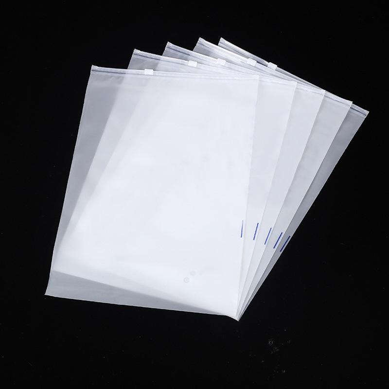 Custom Printed Clear Plastic PE/PVC/PEVA/EVA with Zippers Frosted Zipper Bags for Clothing Underwear Clothing Packaging