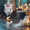 Ghost Bell Hanging Ornament Resin White Ghost Wind Chime Decoration for Halloween Home Garden Party Decor