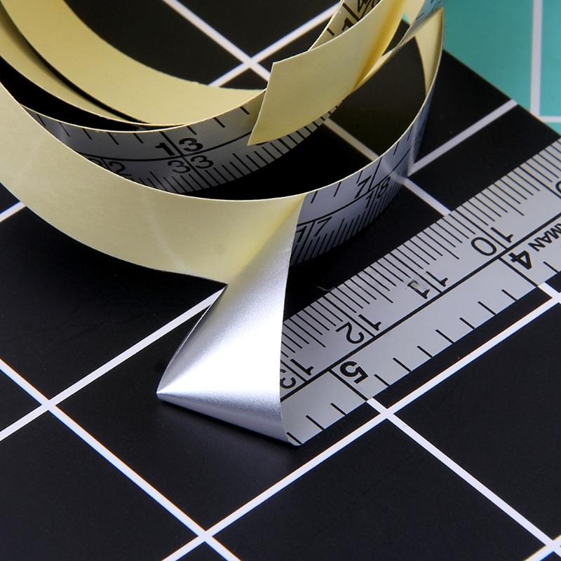 1pc Self Adhesive Metric Measuring Tape Ruler for Sewing Machine Stickers, Perfect for Winter, New Year