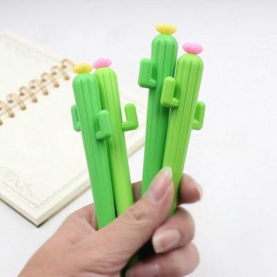 3PCS Korean Office School Supplies Gift Gel Pen for Student Stationery Writing Cute Creative Cactus Pens for Writing