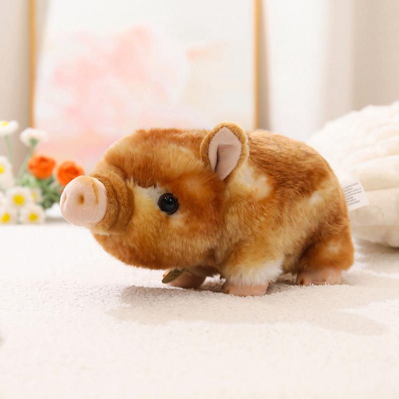 1Pc 25CM Lovely Lifelike Piggy Plush Toys Simulation Pig Plush Doll Stuffed Soft Animal Toy Finger Doll Nice Birthday Gifts