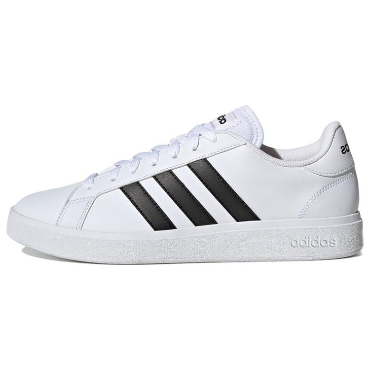 Adidas Neo Grand Court Synthetic Leather Comfortable Low-Top Sneakers Men Sneakers White Black GW9250
