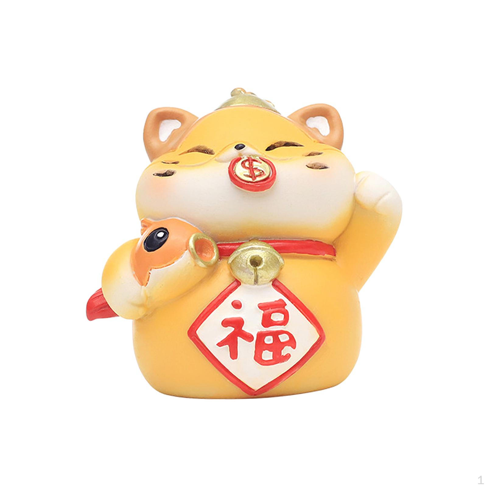 Charming Cat Sculpture for Home And Office Decor Style A