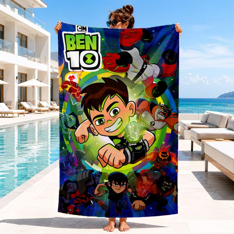 Alien Heroes Beach Towel, Microfiber Beach Towel, Perfect For Pool, Beach, Travel, Home Decor Beach Party Fan Gifts