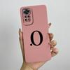 For Xiaomi Redmi Note 11 11S 4G 5G Case Cute Initial Letters Soft Liquid Silicone Shell For Redmi Note11 11 S 11 Pro Funda Capa