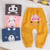 Kawaii Cartoon Printed Boys Baby Dziewczyny długie spodnie z wysokim stanem Casual Harem Pants